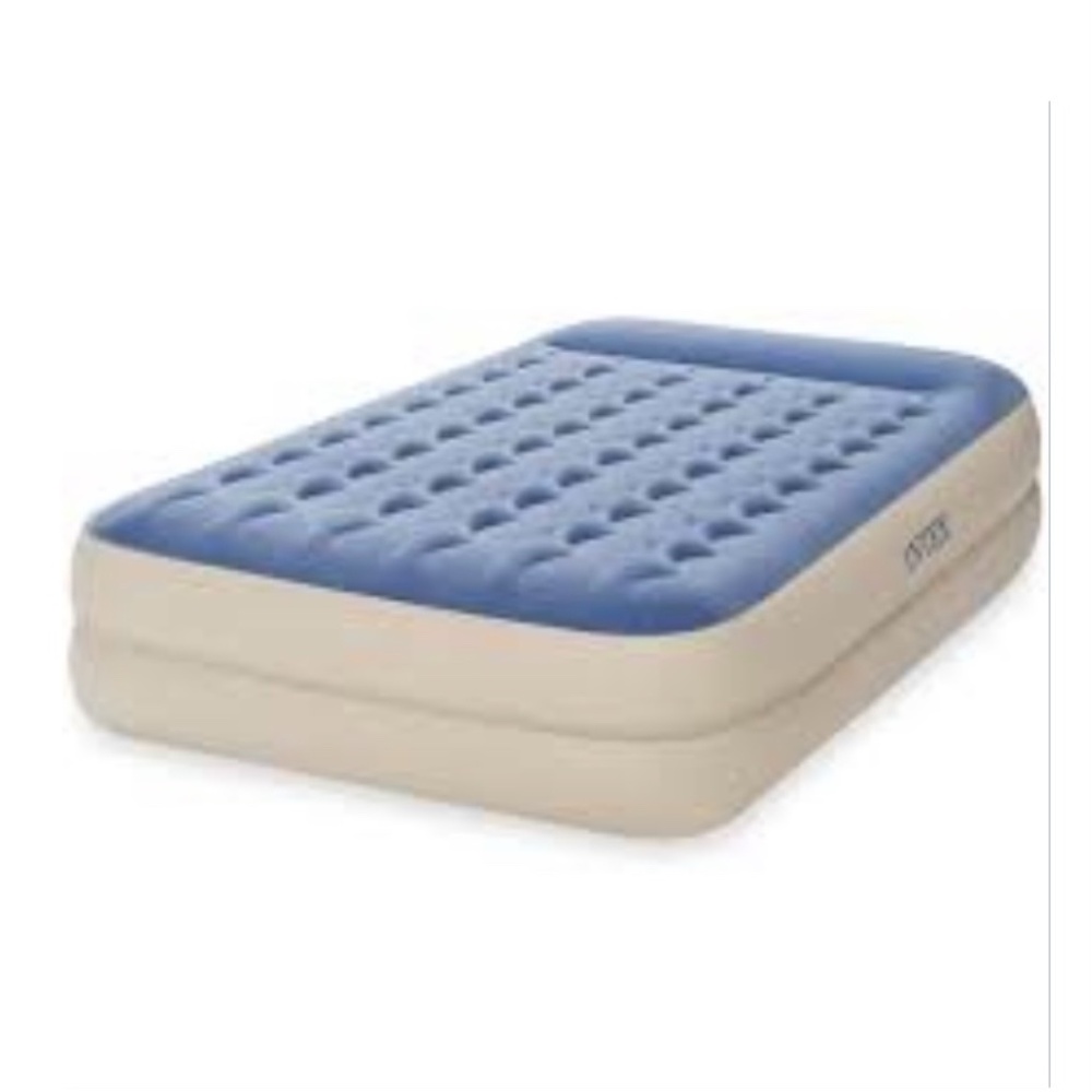🪞 NEW intex dura beam raised pillow standard queen air bed with fiber tech - Picture 1 of 2